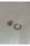 Heliophilia Silver Pendientes de Latón Plateados STEEL-N065